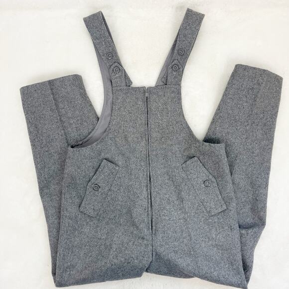 Vintage Dan Jean Boy Wool Blend Overalls Gray Outerwear Lined France EU 6 Years - Picture 11 of 11